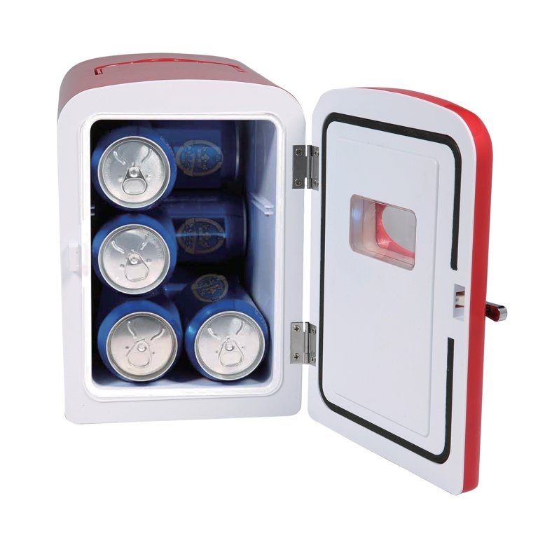 Frigidaire Portable Retro Extra Large 9-Can Capacity Mini Refrigerator, EFMIS175, Red