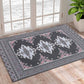 Persian Tribal Throw Rugs with Non-Slip Pad, Aztec Ethnic African Oriental Small Cotton Area Rug 2X3, Distressed Kilim Rug Floor Carpet for Kitchen Bathroom Washable (Charcoal Grey, 2X3)