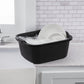 Sterilite 18 Qt. Dishpan Plastic, Black
