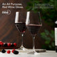 Red Wine Glasses Set of 4 | Chic Long Stem 20 Ounce Wine Glass Set Made from Crystal Clear Glass | Great Wine Gift for Wedding, Anniversary, Christmas, Birthday | Made in Europe