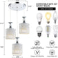 NOPTEG 3 Lights Modern Petal Ceiling Light LED Pendant Lamp Dining Room Chandelier (White)