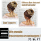1PCS Messy Hair Bun Hair Scrunchies Extension Curly Wavy Messy Synthetic Chignon for Women Updo Hairpiece