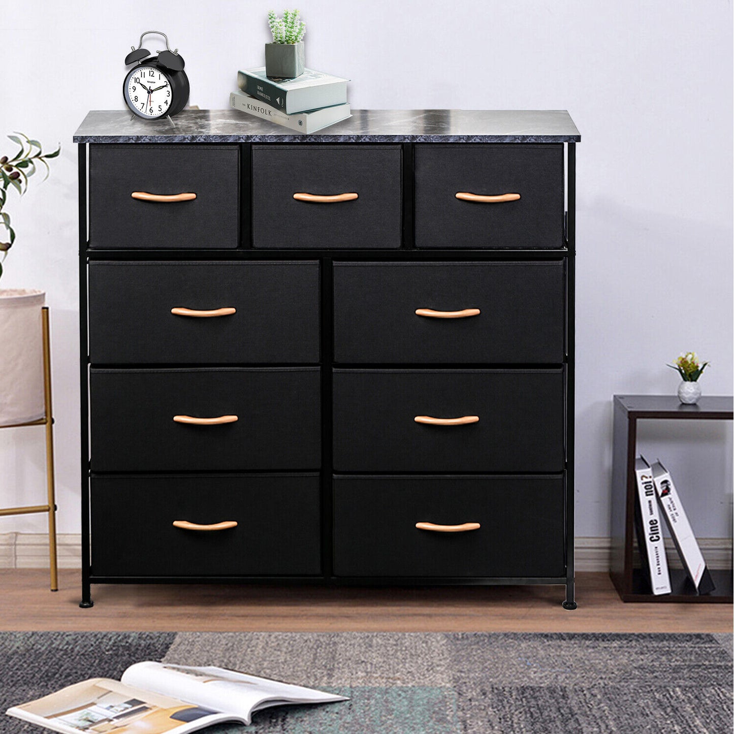 Dresser 9 Drawer Bedroom Furniture Storage Chest Organizer Closet Cabinet Home