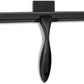 All-Purpose Shower Squeegee for Shower Doors, Bathroom, Window and Car Glass - Black, Stainless Steel, 12 Inches