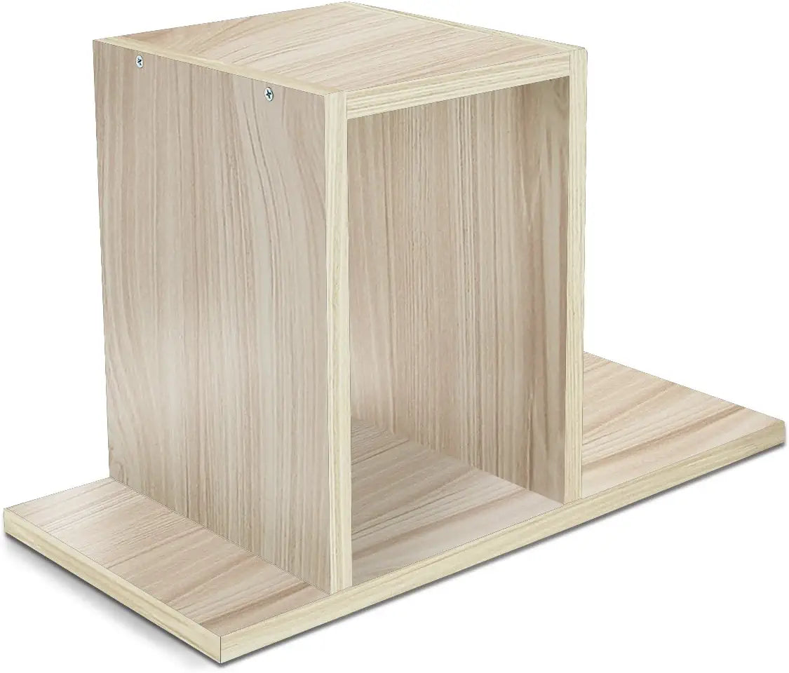 - Desktop Organizer Office Storage Rack Adjustable Wood Display Shelf | Birthday Gifts - Toy - Home Decor | - Free Style Rotation Display - True Natural Stand Shelf White Wood Tone
