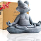 Goodeco 12.5" L×10" H Meditating Yoga Frog Statue - Women Gifts for Christmas, Zen Garden Frog Figurines for Home and Garden Decor, Frog Decorations Gift Ideas, Frog Gifts for Women