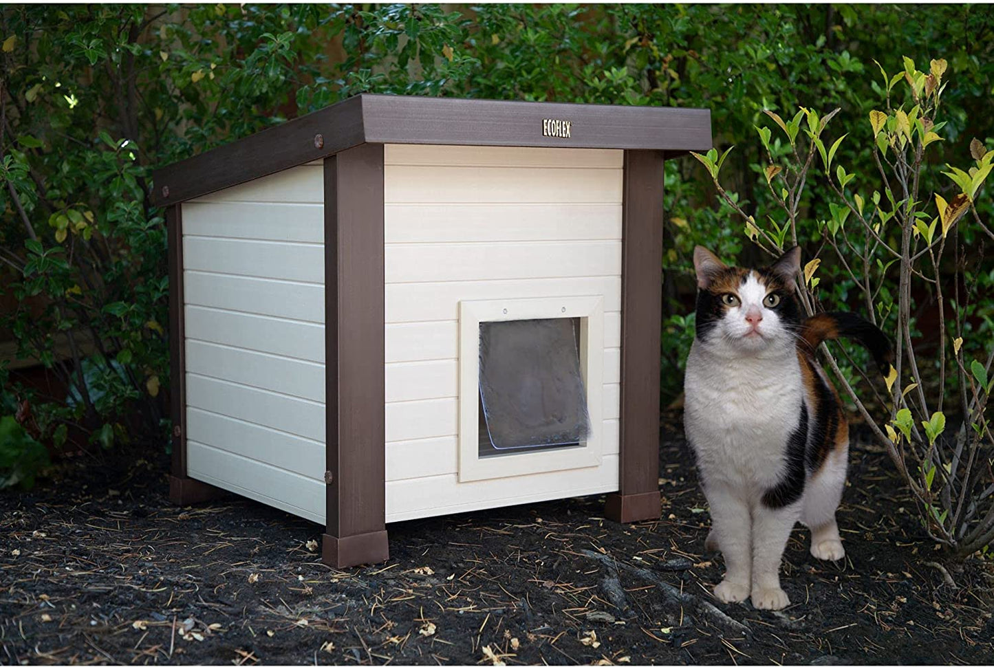 Ecoflex Albany Outdoor Feral Cat House, Multicolor
