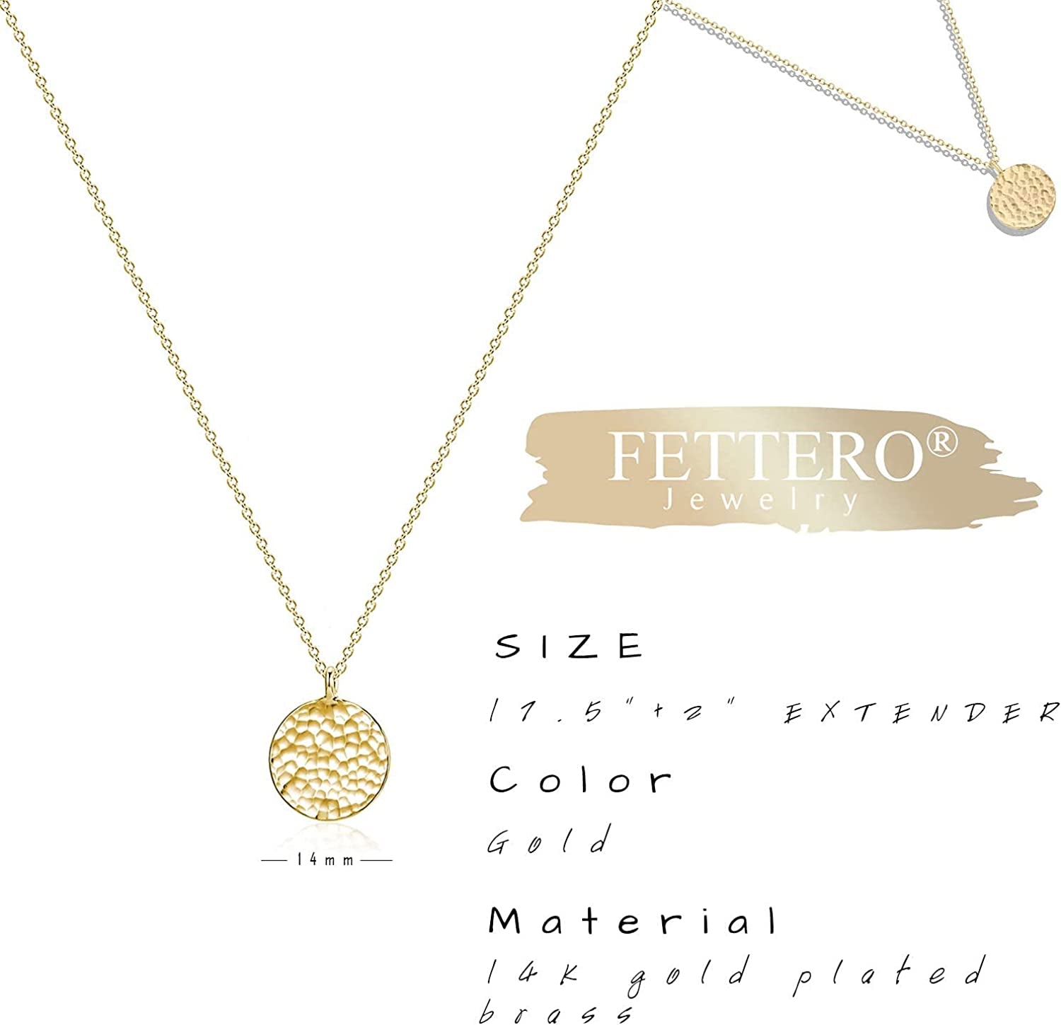 Pendant Necklace Gold Choker Layered Coin Open Karma Circle Full New Crescent Moon 14K Gold Plated Dainty Simple Moon Phase Jewelry for Women Gift