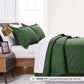 Twin Quilt Set Olive Green Bedspreads - Soft Bed Summer Quilt Lightweight Microfiber Bedspread- Modern Style Coin Pattern Coverlet for All Season - 2 Piece (1 Quilt, 1 Pillow Sham)