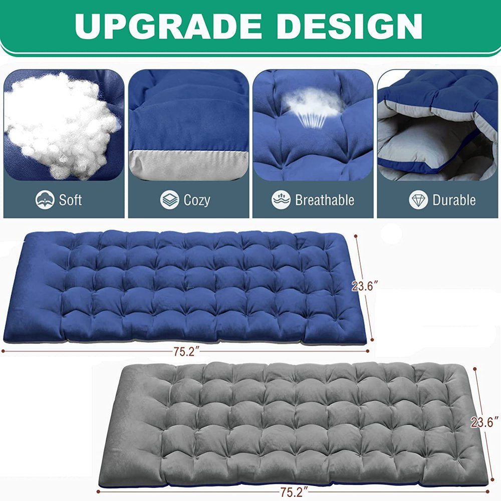 Sleeping Cots Bed with Mattress & Pillow, Portable Folding Bed Cot, Folding Camping Cot, Adjustable 4-Position Folding Lounge Chair