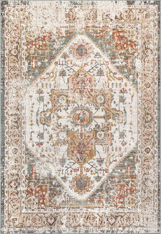 Shane Persian Vintage Area Rug, 5' 3" X 7' 7", Beige
