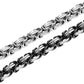 2-3 Pcs 8MM Stainless Steel Chain Link Bracelets for Men Byzantine Bracelets,8.0-9.1 Inches