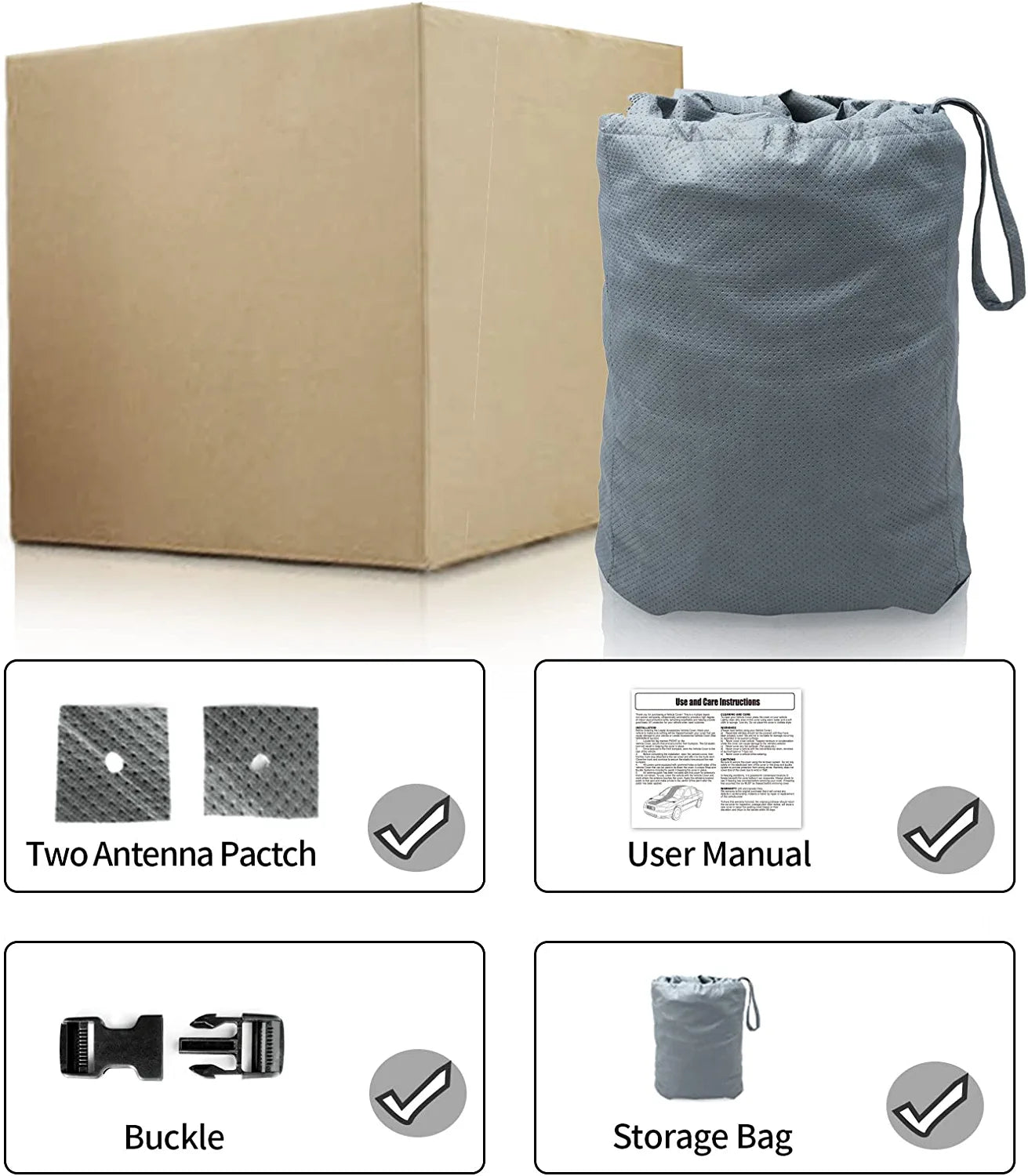 Basic Guard Sedan Car Cover Breathable Indoor Use and Limited Outdoor Use up to 200"