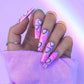 Coffin Nails Long Fake Nails - Clear Acrylic Nails Coffin Shaped Ballerina Nails Tips  500Pcs Full Cover False Nail Artificial Nails with Case for Nail Salons and DIY Nail Art, 10 Sizes
