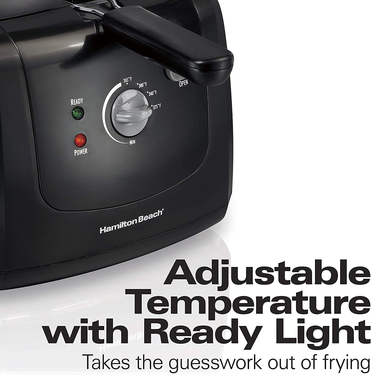 Electric Deep Fryer, Cool Touch Sides Easy to Clean Nonstick Basket, 8 Cups / 2 Liters Oil Capacity, Black