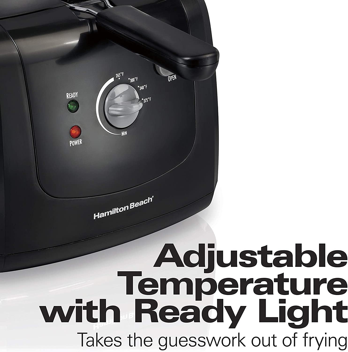 Electric Deep Fryer, Cool Touch Sides Easy to Clean Nonstick Basket, 8 Cups / 2 Liters Oil Capacity, Black
