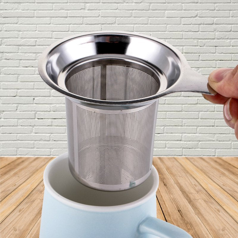 Tea Infuser Mesh Basket - Reusable Stainless Steel Mesh Tea Infuser Tea Strainer Teapot Tea Leaf Spice Filter for Infusing Steeping Loose Tea Drinkware Kitchen Accessories MZ