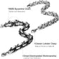2-3 Pcs 8MM Stainless Steel Chain Link Bracelets for Men Byzantine Bracelets,8.0-9.1 Inches