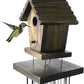 WOODMUSIC Bamboo Wind Chimes Outdoor with Wooden Birdhouse, 36'' Handcrafted Windchimes, Ideal Home Decor or Gift