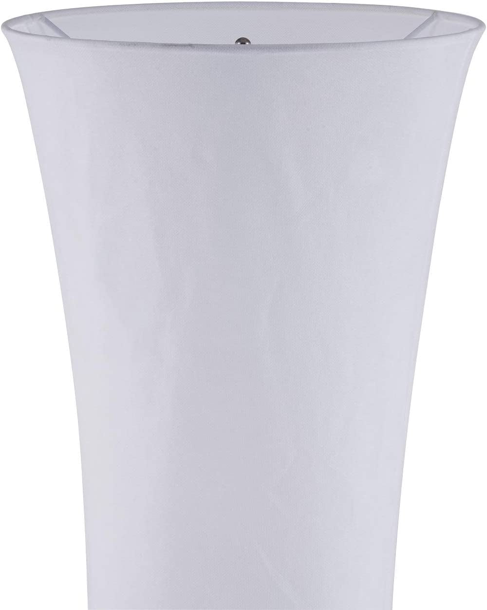 Floor Lamp for Living Room Bedrooms, Contemporary Floor Lamps with White Cloth Fabric Shade, Soft Standing Light Corner Lighting