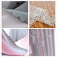 Curtains for Girls Bedroom Kids Curtain Hollow-Out Star Window Nursery Curtain 63 Inches Length Room Darkening Grommet 2 Layers (Pink Grey, W52 X L63)