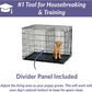 Newly Enhanced Single & Double Door Icrate Dog Crate, Includes Leak-Proof Pan, Floor Protecting Feet, Divider Panel & New Patented Features