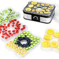 Food Dehydrator, Electric 5-Tire Fruit Vegetable Dryer with Adjustable Temperature Control from 104?-158?, 5 Stackable Drying Trays (Knob Adjustment)