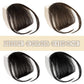 Clip in Bangs for Women 100% Human Hair Extensions Wispy Bangs Fringe with Temples Hairpieces Air Bangs Flat Bangs Clip Curved Bangs for Daily Wear (Blonde)