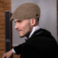 2 Pack Newsboy Hats for Men Classic Herringbone Tweed Wool Blend Flat Cap Ivy Gatsby Cabbie Driving Hat
