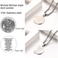 U7 St. Michael Medal for Men Women Stainless Steel 18K Gold Plated Biblical Archangel Pendant Round/Oval/Shield Patron Saint Christopher/Michael Necklaces with 22" Box Chain