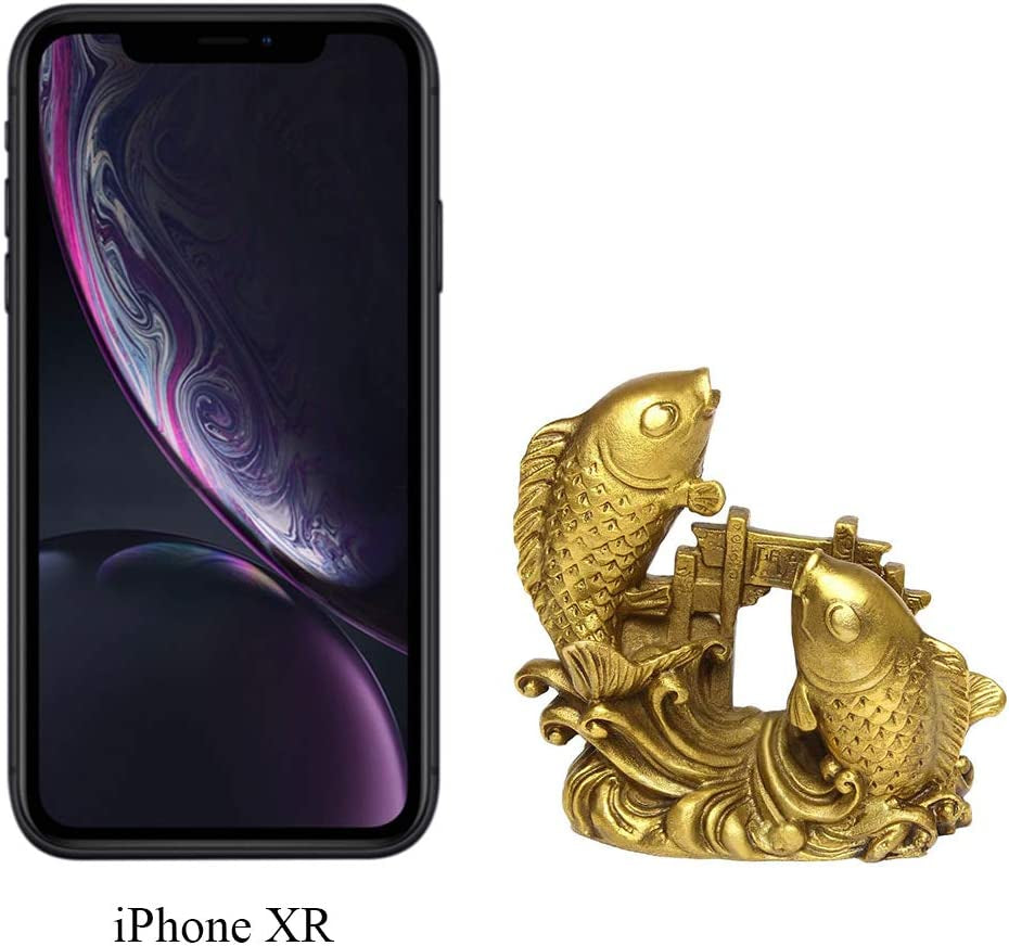 BRABUD Chinese Handmade Brass Small Arowana Golden Fish Statue Home Decor Gift 3''(H) BS054