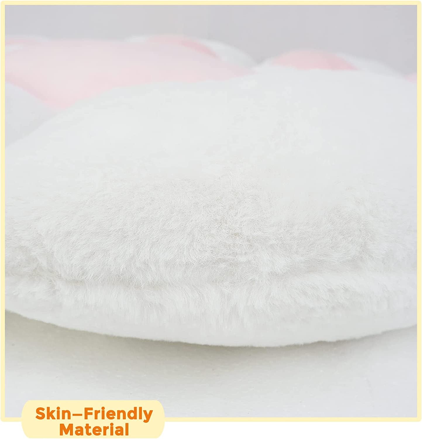 Comfy Chair Cushion Plush Cat Paw Cushion Lazy Sofa Seat Cushion Cozy Floor Cushion Seat Pillow Gift for Girl (70*60Cm, White)