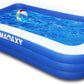 Inflatable Pool,  Swimming Pool for Kids and Adults, 120" X 72" X 22" Oversized Thickened Family Inflatable Pool for Kids, Toddlers, Adults, Outdoor, Garden, Backyard, Summer Water Party