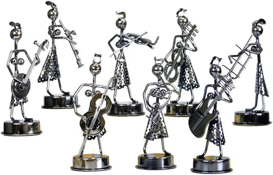Little Iron Art Musician Creative Men/Women Music Band Crafts Home Office Desk Decoration Birthday Gift 8 Pack (Woman)