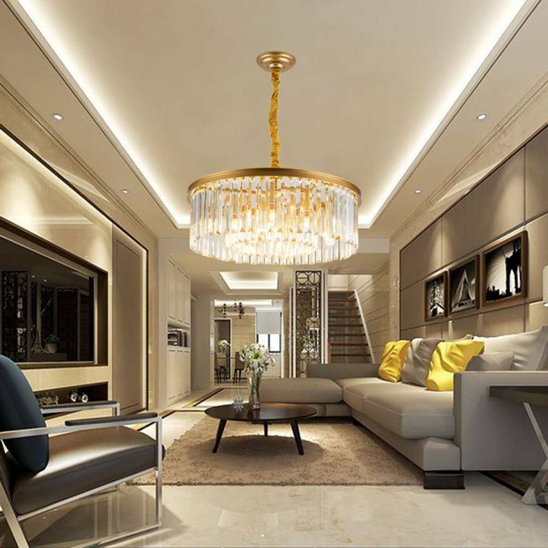 Datingday Luxury crystal chandelier modern style chandelier 4 floors ceiling chandelier