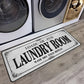 Laundry Room Rug Runner Non Slip Laundry Mats Mudroom Runner Farmhouse Kitchen Floor Mat Bathroom Laundry Room Decor Accessories( Grey, 20 X 47 Inch )