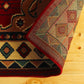 SUPERIOR Folk Diamond Rustic Eclectic Bohemian Power-Loomed Indoor Area Rug, 5' X 8', Red