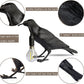 Raven Table Lamp - Crow Desk Lamp - Lifelike Resin Raven Light, Birds Table Light for Bedside Bedroom Living Room Decor (Black)-