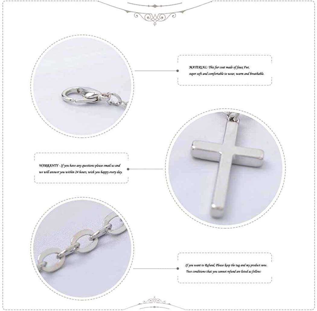 Cross Pendant Necklace Cross Penadat Necklaces Chain Dainty Prayer Jewelry for Women and Girls