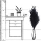 7-Pcs 38"/3.1FT Faux Pampas Grass Large Tall Fluffy Artificial Fake Flower Boho Decor Bulrush Reed Grass for Vase Filler Farmhouse Home Wedding Decor (Black)