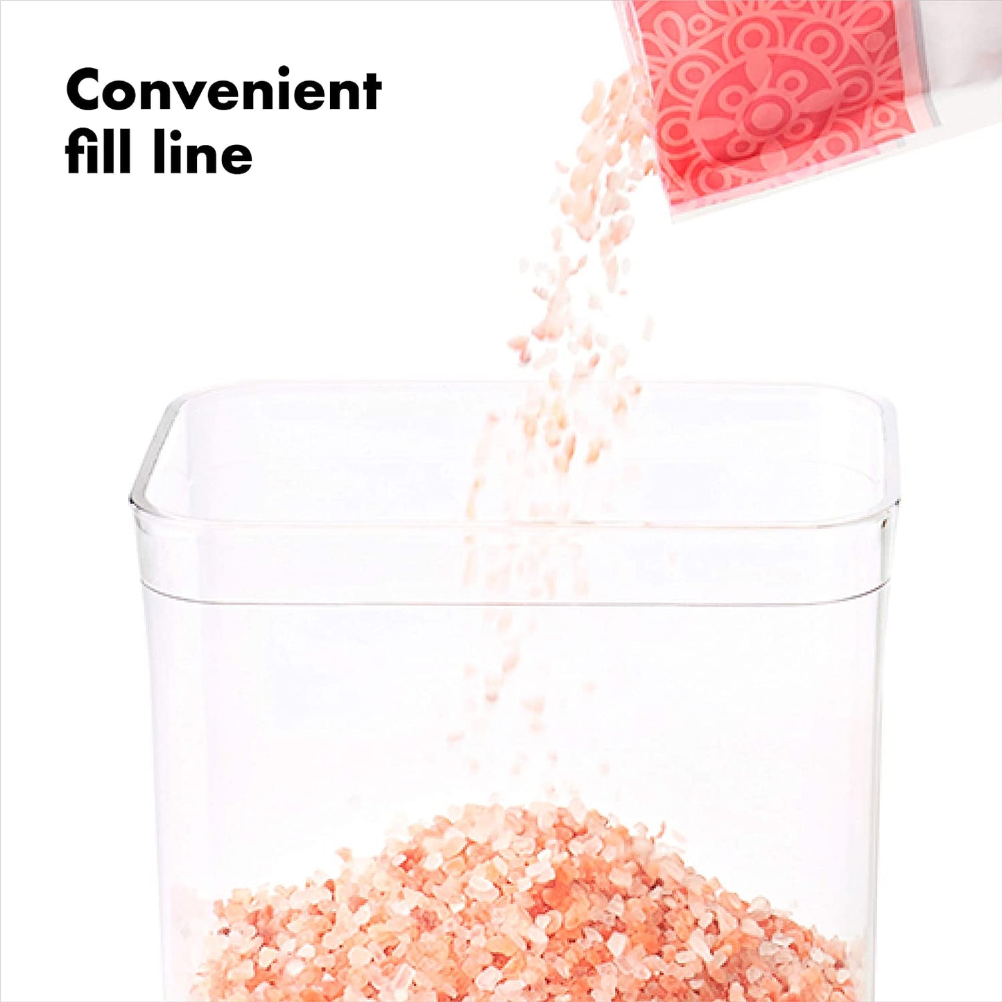 Good Grips POP Container – Airtight 4.4 Qt for Flour and More Food Storage, Square, Clear