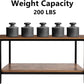 Coffee Table with Metal Frame,2-Tier Tea Table with Storage Shelf,Cocktail Table TV Stand Side End Table, Accent Furniture for Home Office Living Room