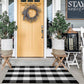 Buffalo Check Rug, Buffalo Plaid Rug 27.5'' X 43'', Black and White Checkered Rug, Front Porch Rugs for Layered Door Mats, Kitchen,Farmhouse Entryway
