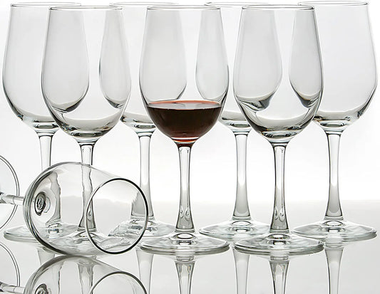 [Set of 8, 12 Ounce] All-Purpose Wine Glasses, Classic