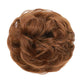 1PCS Messy Hair Bun Hair Scrunchies Extension Curly Wavy Messy Synthetic Chignon for Women Updo Hairpiece (Light Golden Auburn-30#)