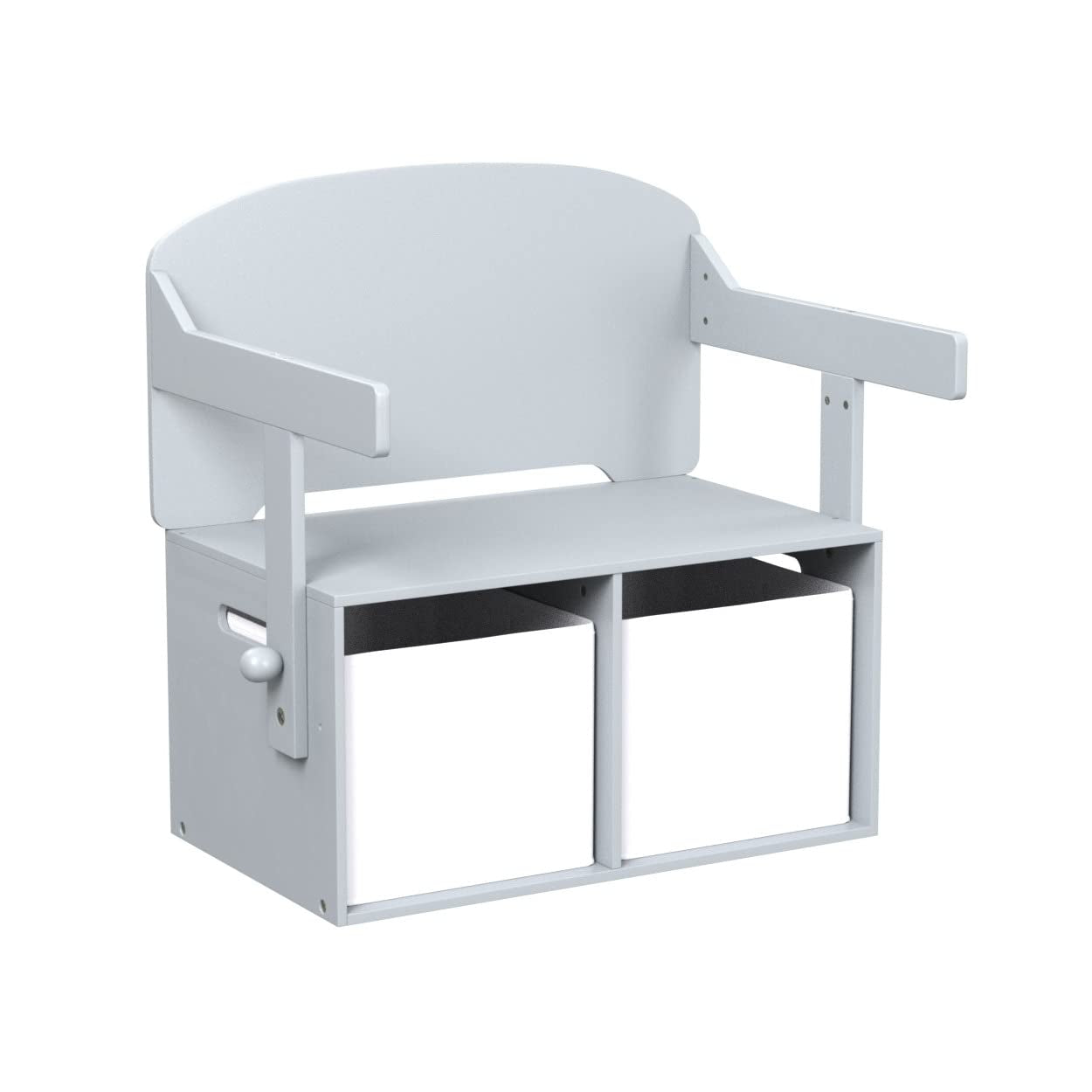 Mysize Kids Convertible Activity Bench - Greenguard Gold Certified, Grey