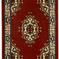 Kashan King Collection Himalayas Oriental Polypropylene Indoor Area Rug Runner (Maroon/Beige, 2' X 7')