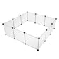 Foldable Dog Playpen Dog Excercise Pen Square Small Dog Fence Dog Play Pen Dog Play Yard Fence Pet Fencing for Dogs Fence Pet Exercise Pen Pet Fence Crate Fence