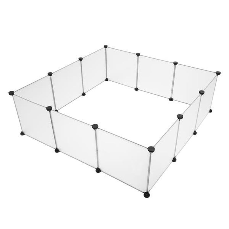 Foldable Dog Playpen Dog Excercise Pen Square Small Dog Fence Dog Play Pen Dog Play Yard Fence Pet Fencing for Dogs Fence Pet Exercise Pen Pet Fence Crate Fence