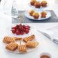 3 Pack 3 Tiers White Plastic Cupcake Stand Dessert Stand Tiered Serving Trays with Gold Rod - Round, Square, Flower